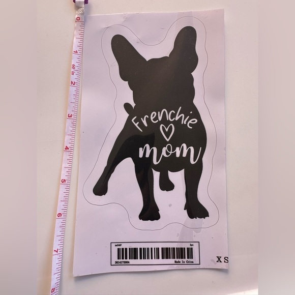 NEW Frenchie Dog Silhouette Decal - White and Black - Picture 2 of 2